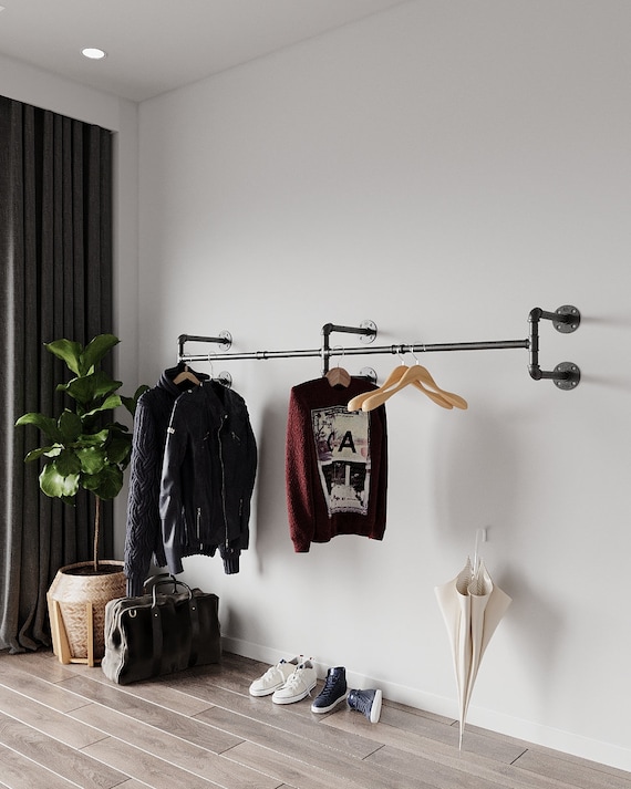 wall mounted garment rack