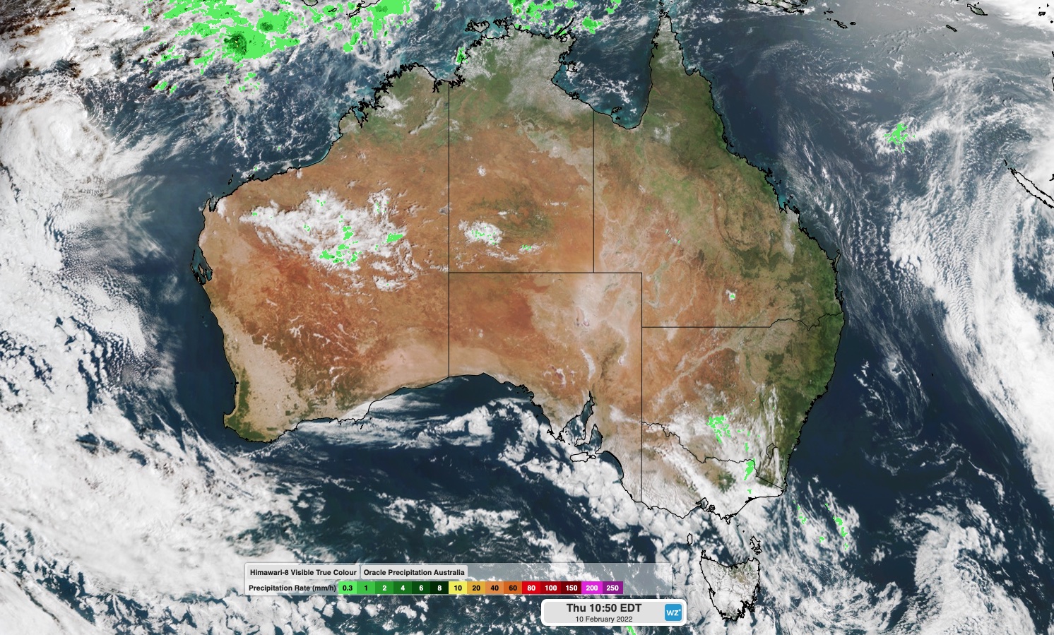 australia rain radar