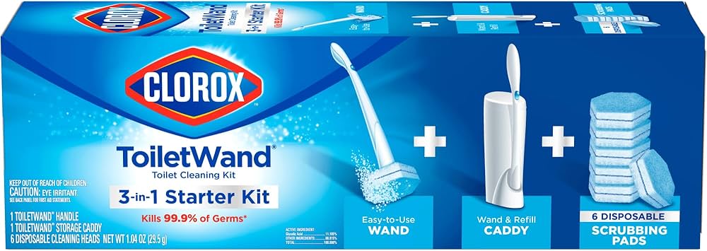 clorox toiletwand disposable toilet cleaning starter kit