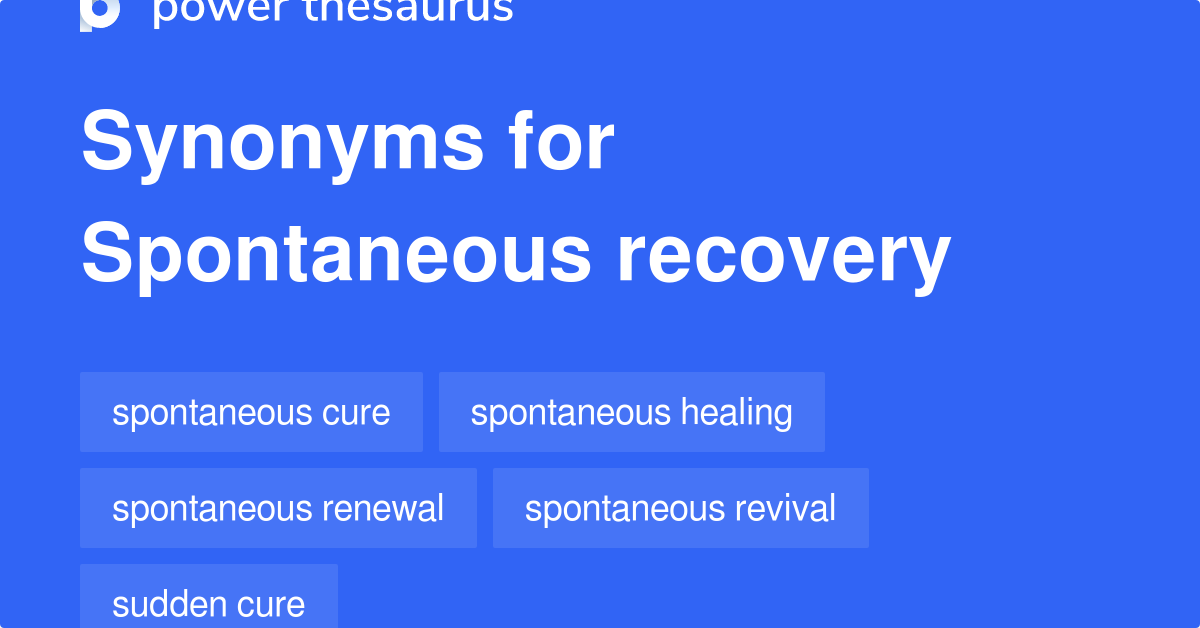 recovery synonyms in english