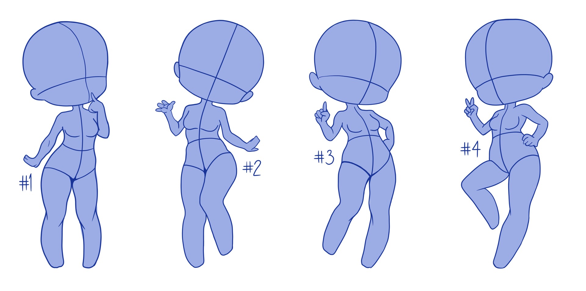 poses chibi