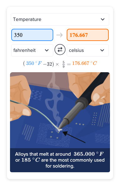 convert 350 f to c