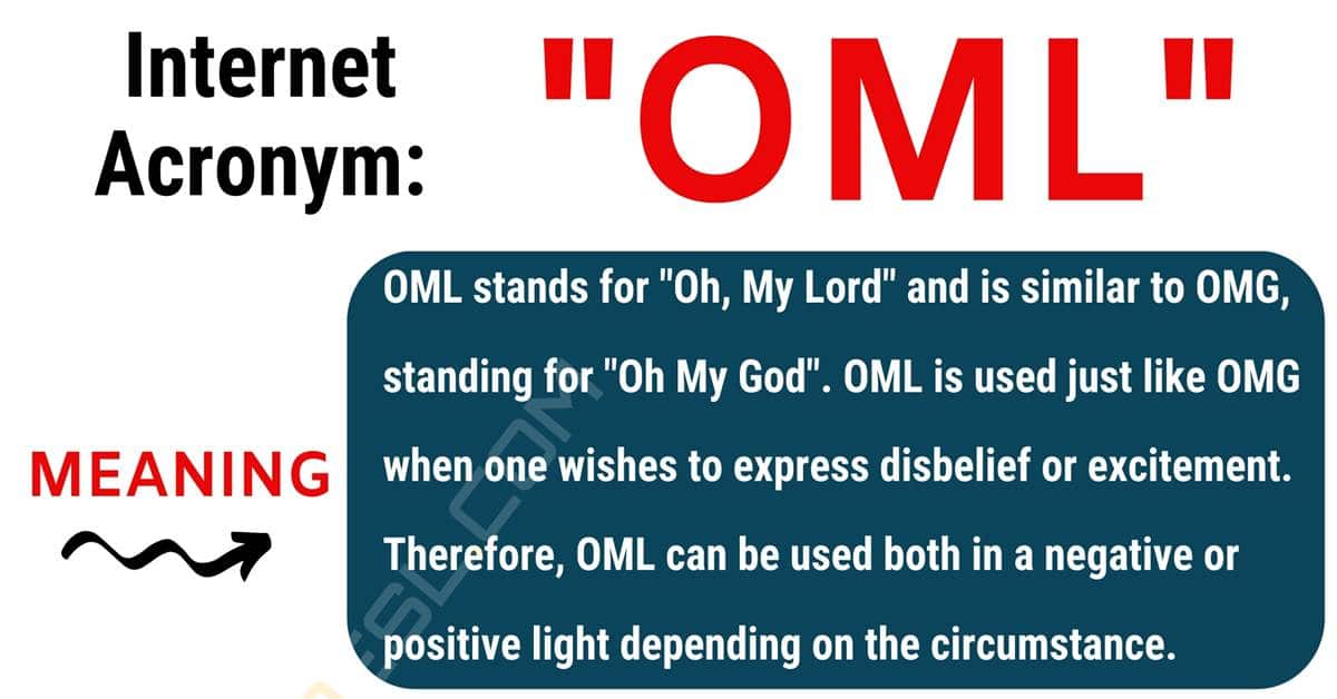 what does oml mean in text