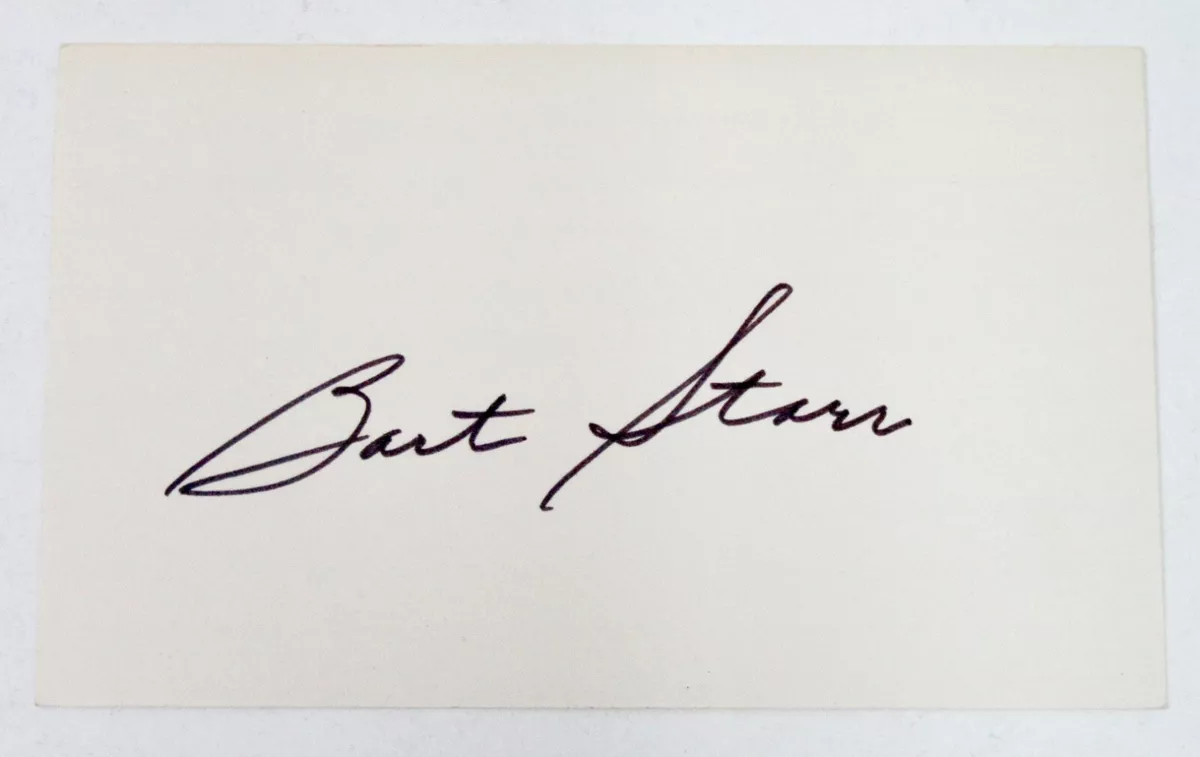 bart starr autograph value