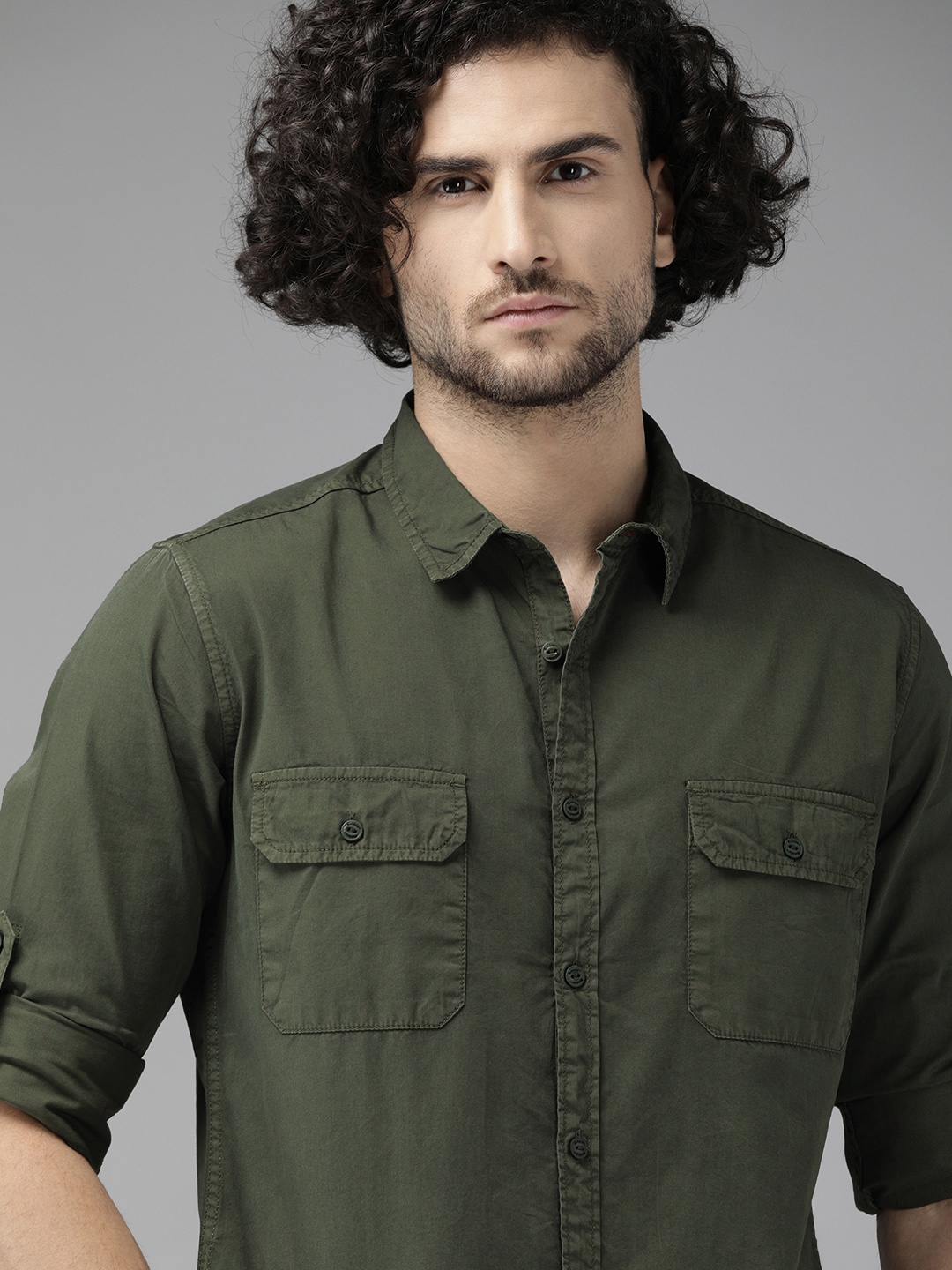 roadster olive green shirt