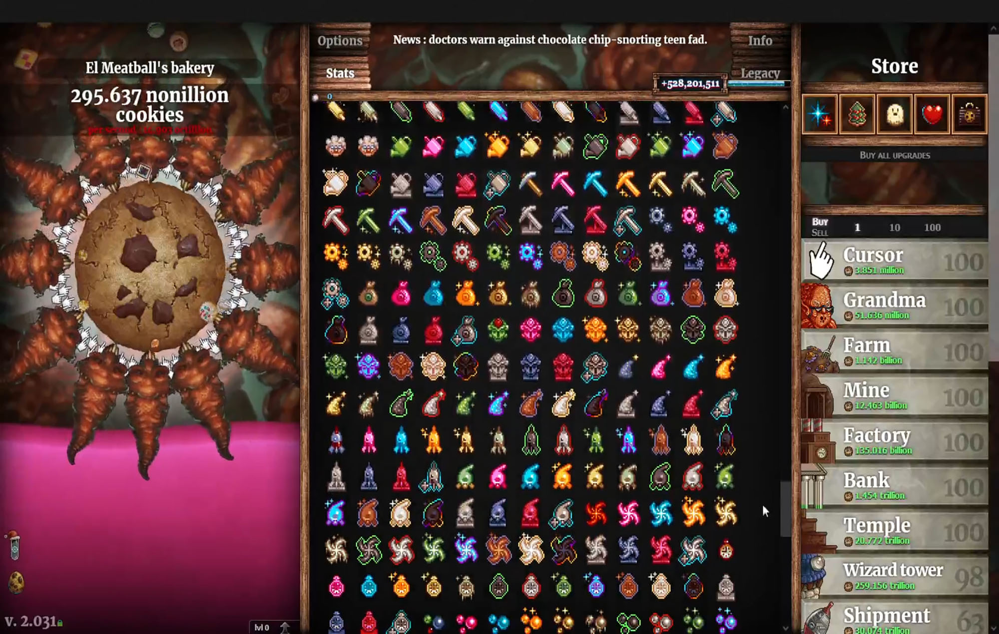 cookie clicker upgrade