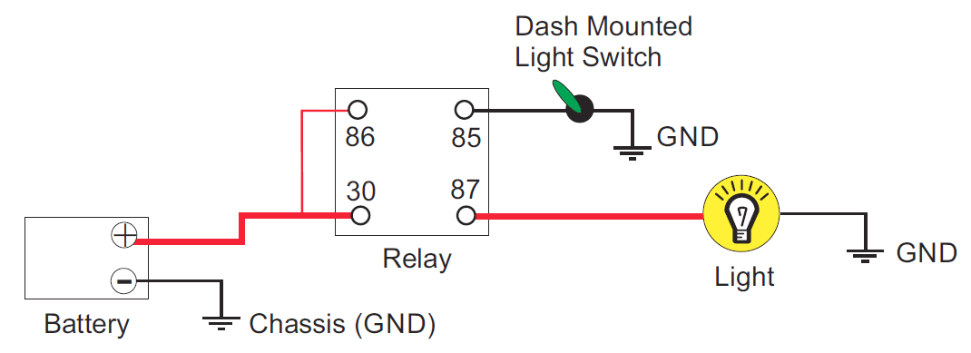 relay 4 pin wiring diagram