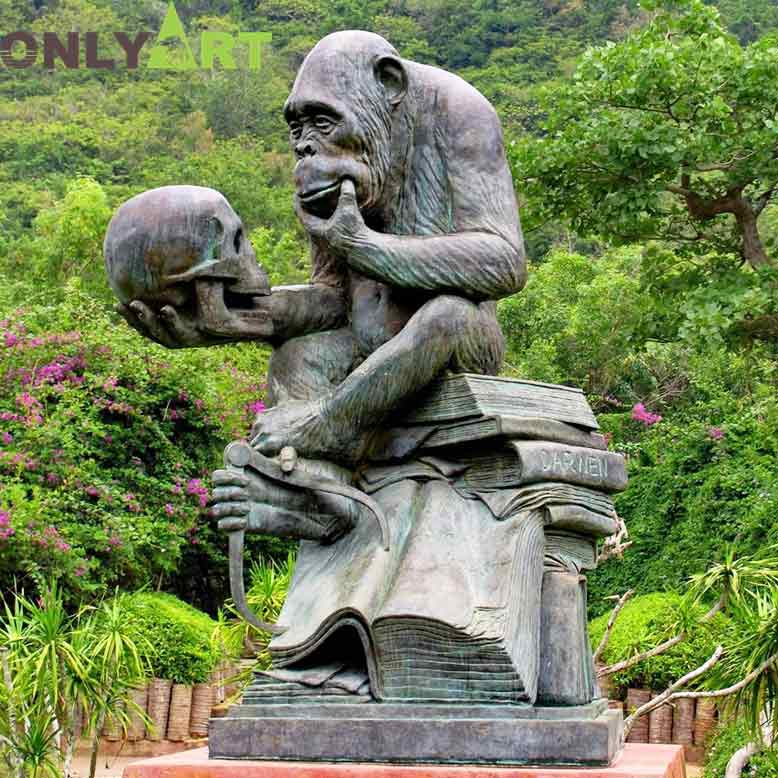 monkey darwin statue