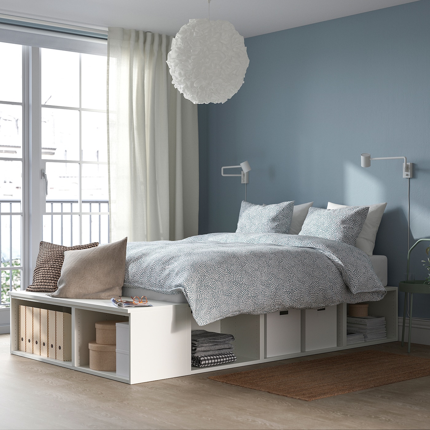 ikea storage double bed