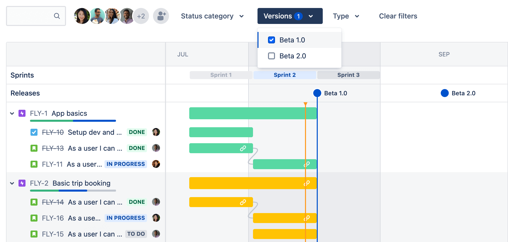 jira version vs release