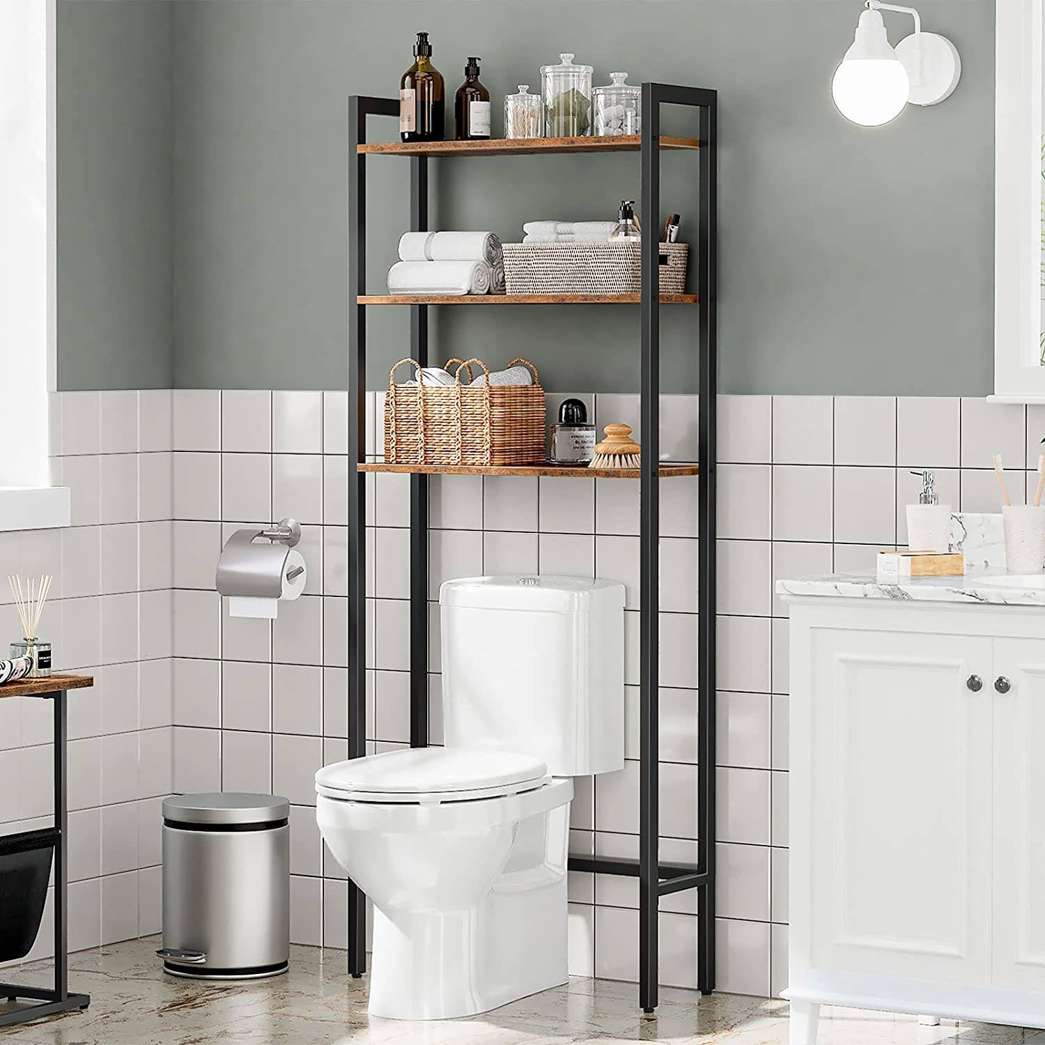 mueble baño encima wc