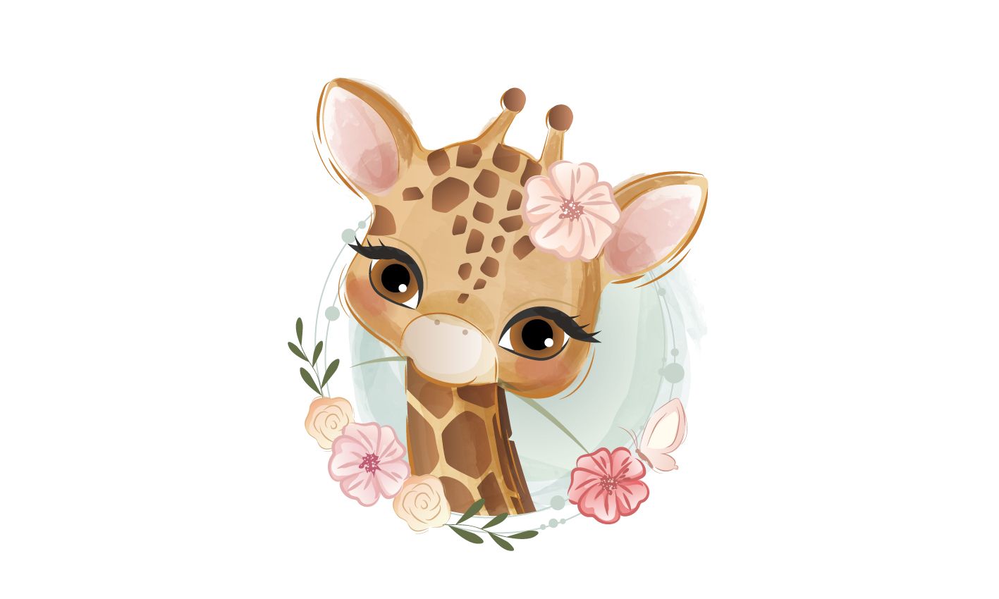 giraffe baby wallpaper