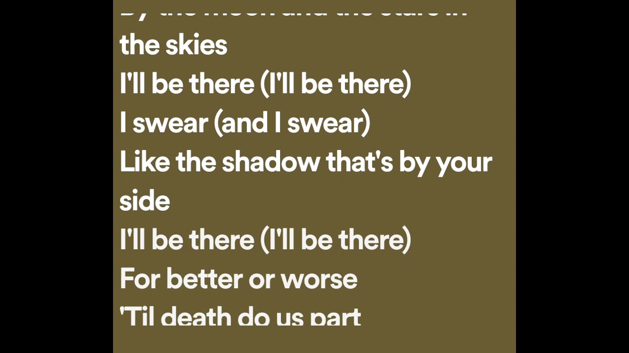 all four one i swear lyrics