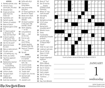 printable crossword puzzles nyt