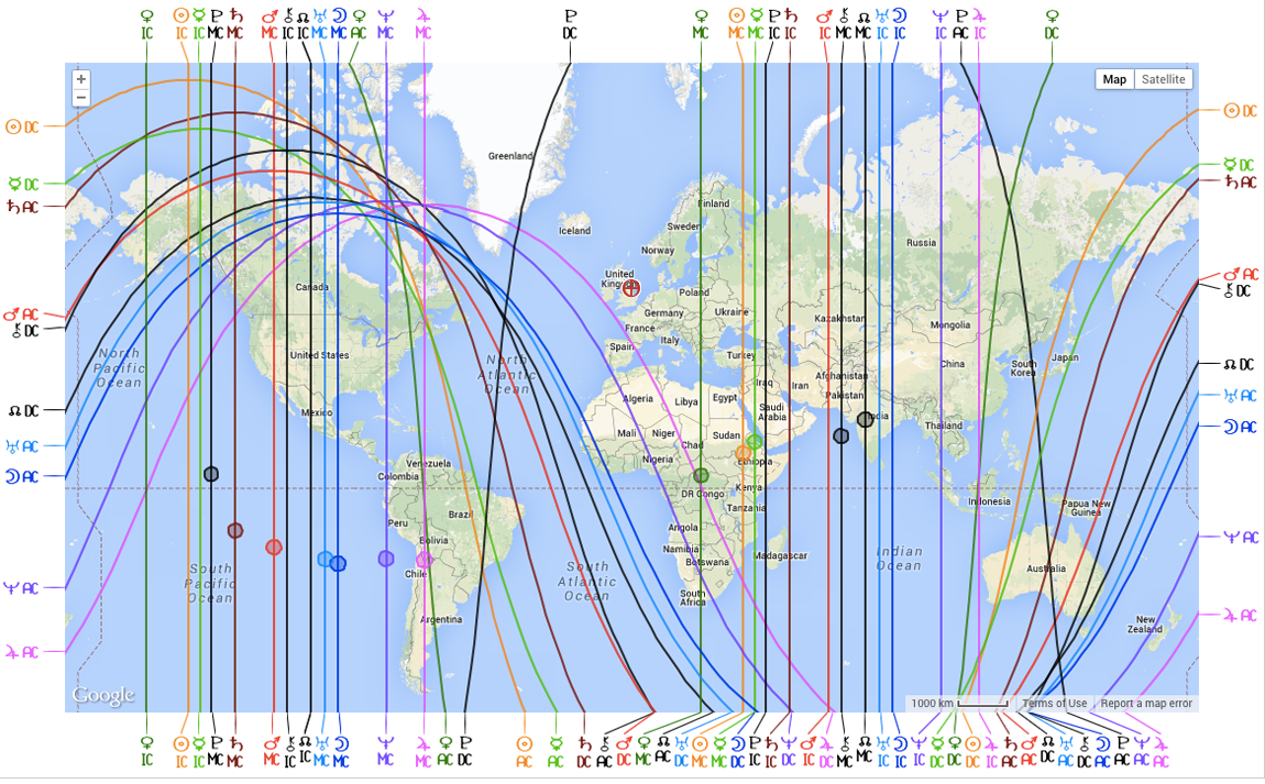 astrodienst astrocartography