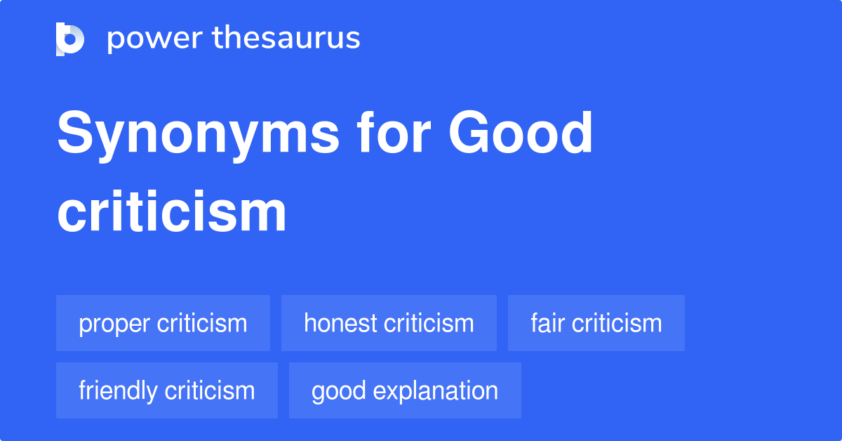 synonyms for criticism