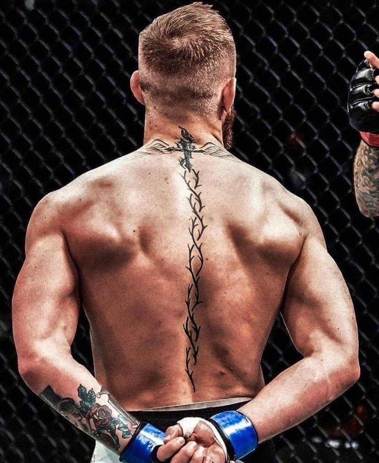 conor mcgregor back tattoo design