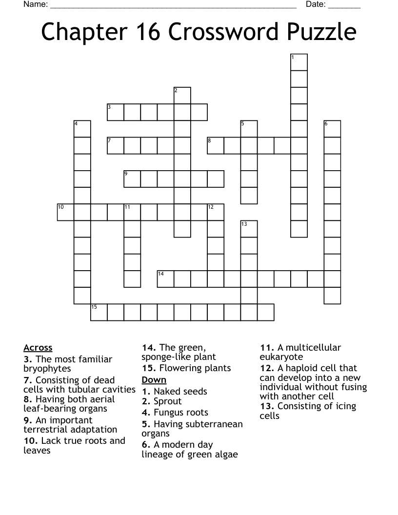 crossword clue lineage