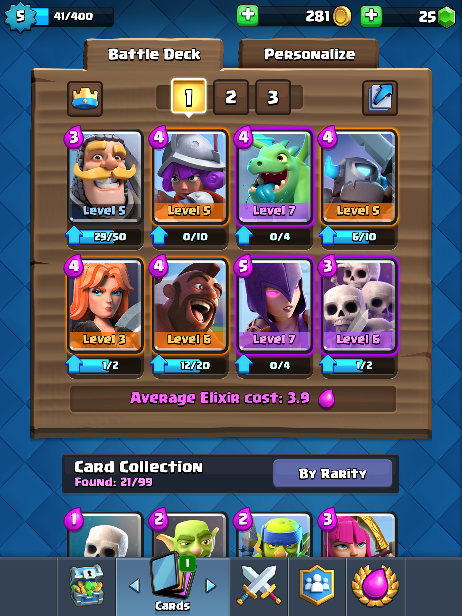 best decks in clash royale arena 2