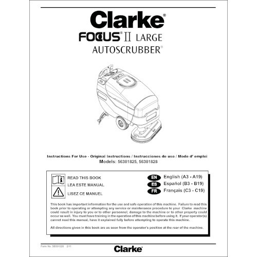 clarke focus ii manual