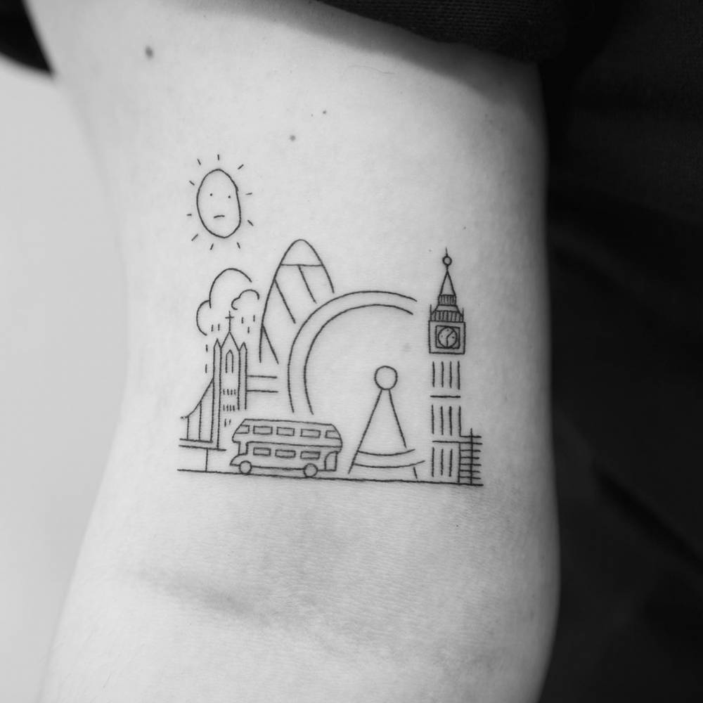 tattoo london skyline