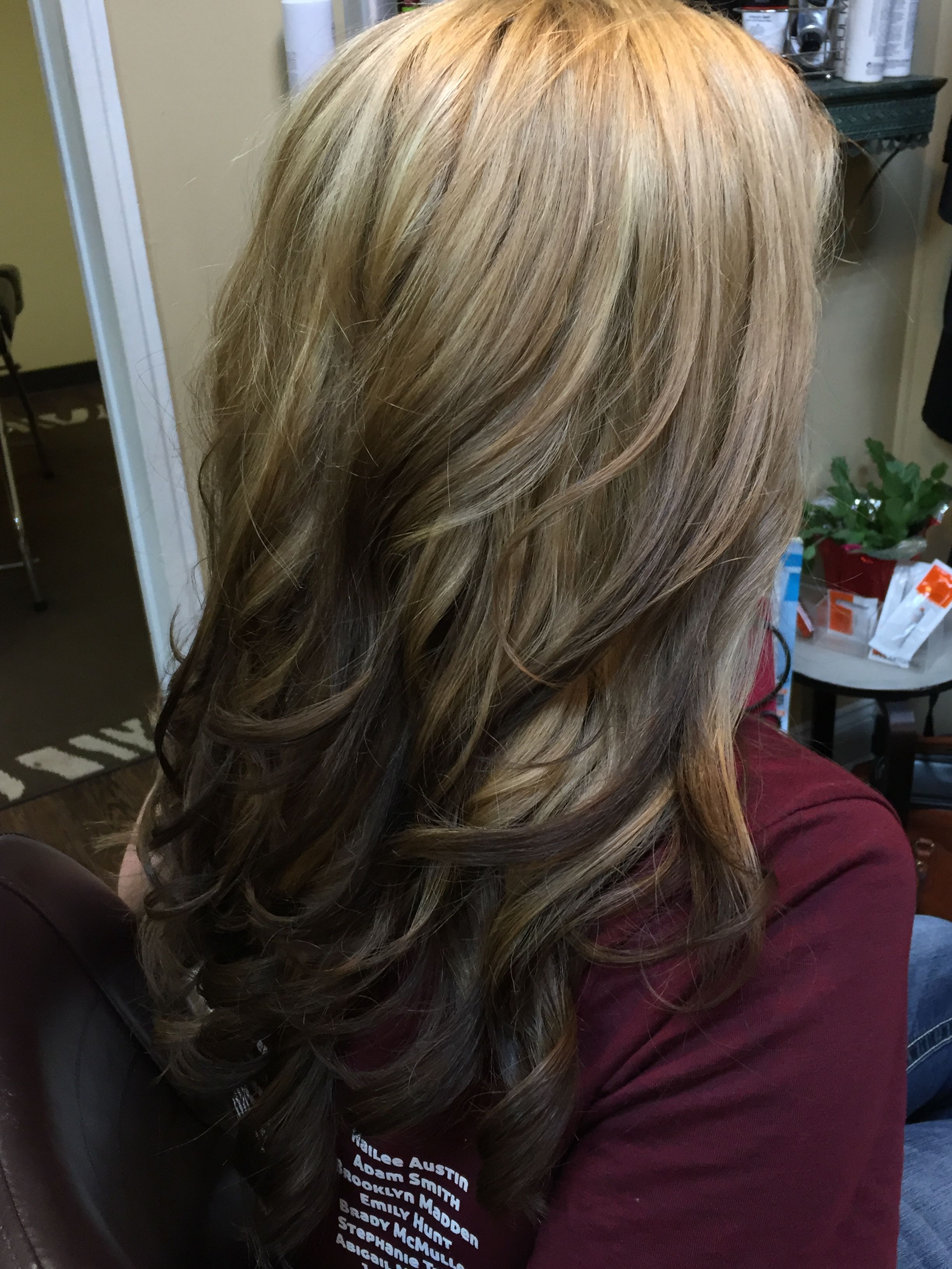 blonde to brown ombre hair