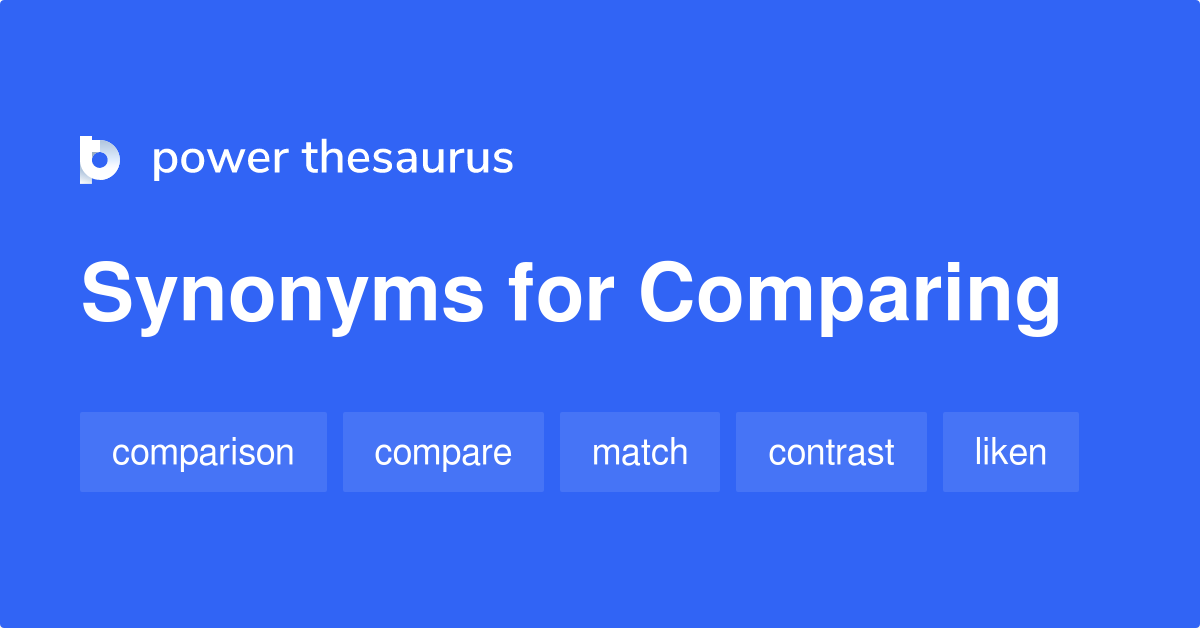 compare synonym