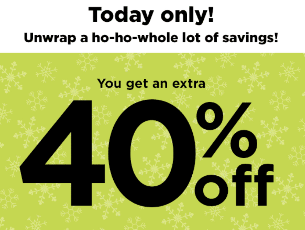 kohls 40 off coupon code