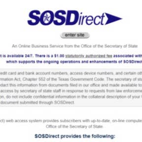 sosdirect texas