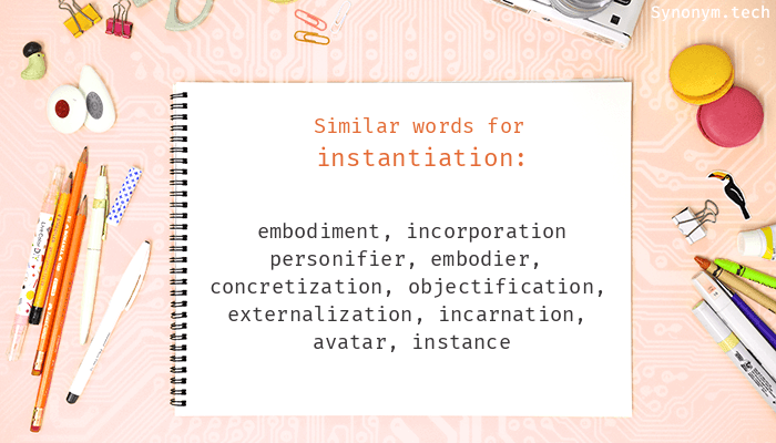 synonym instantiate