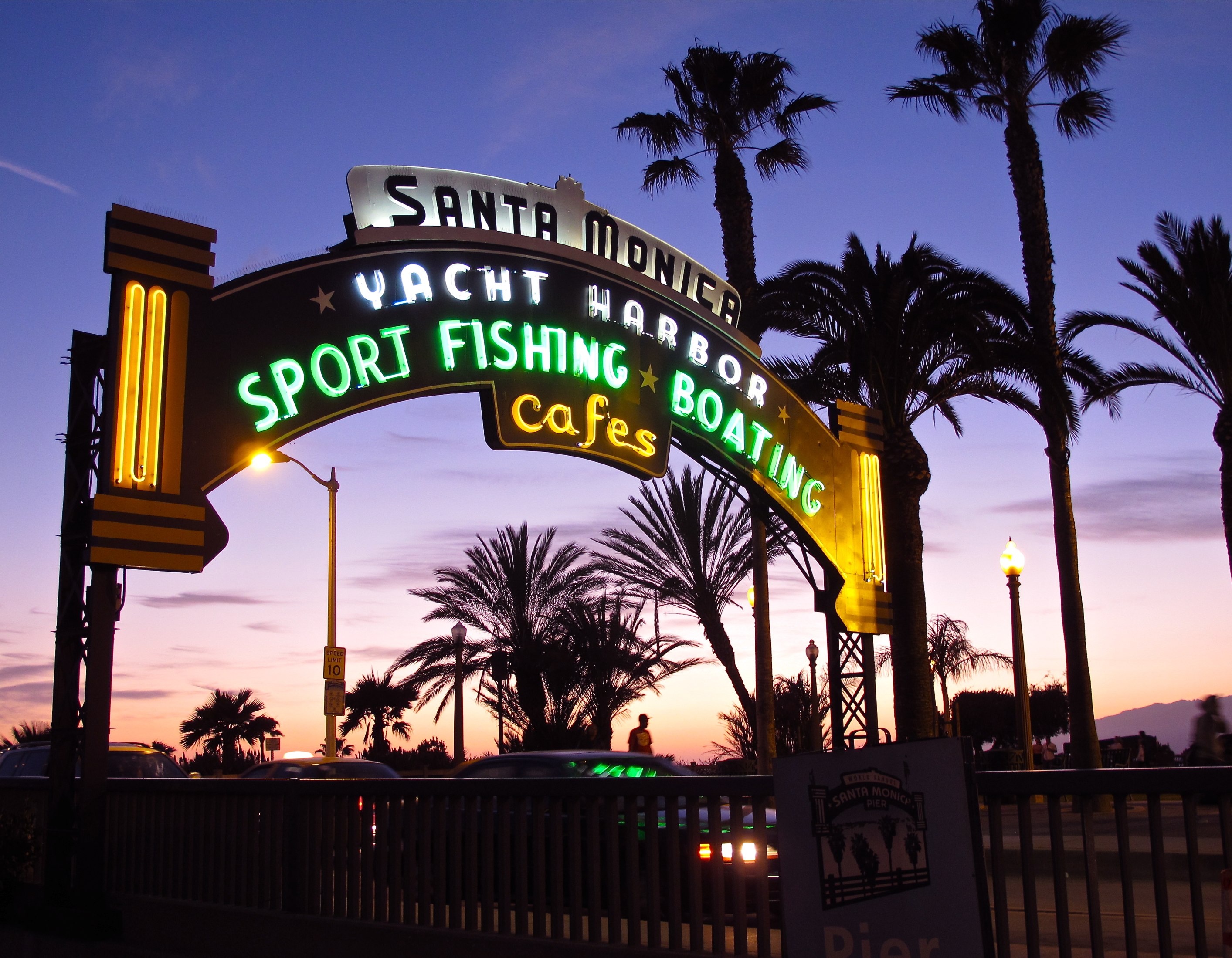 santa monica pier coordinates