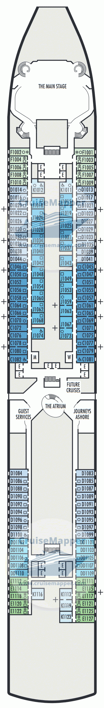 holland america westerdam deck plan