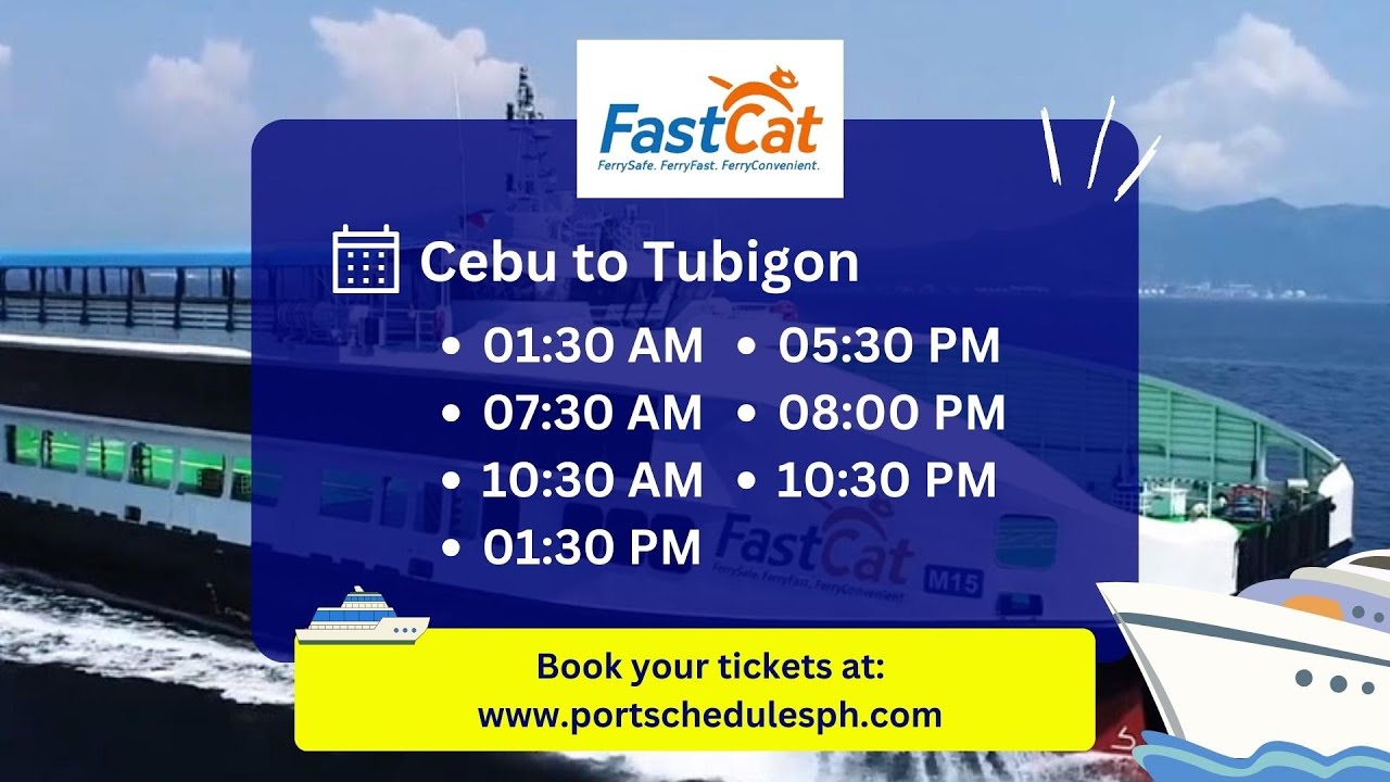 fastcraft schedule cebu to tubigon