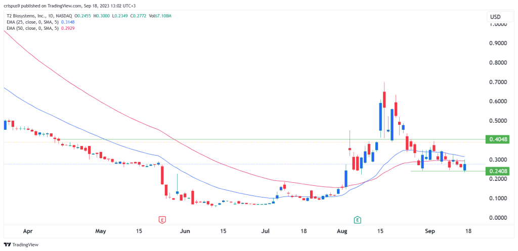 ttoo stock price