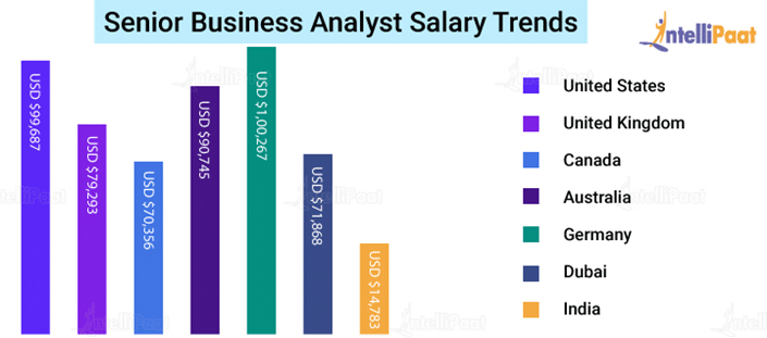 senior business analyst pay