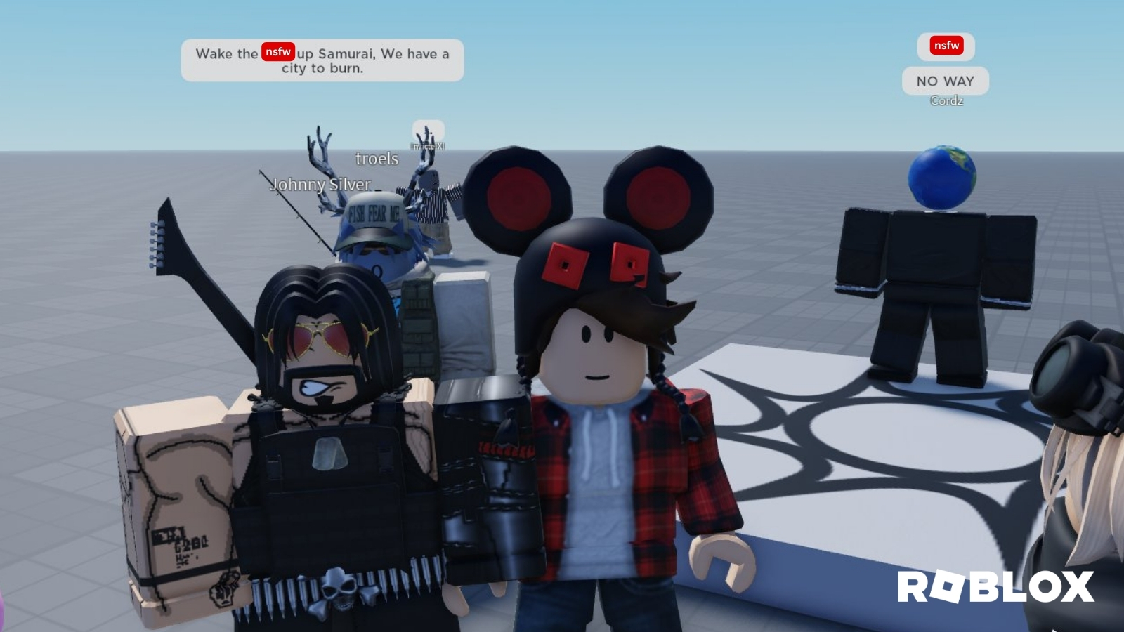 how to curse on roblox