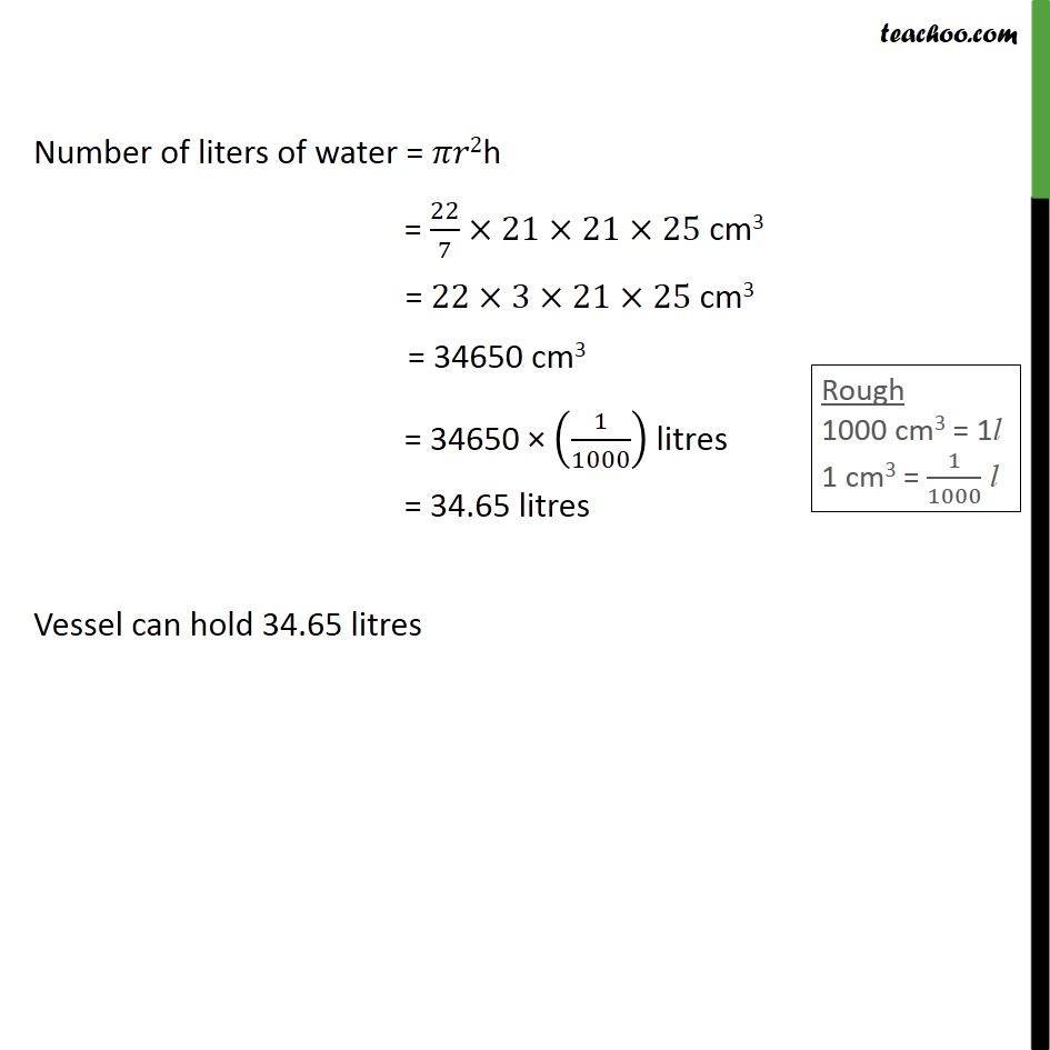 the circumference of the base of a cylinder