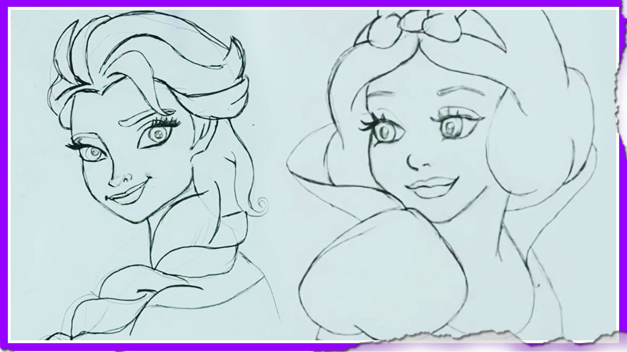 drawing step by step disney