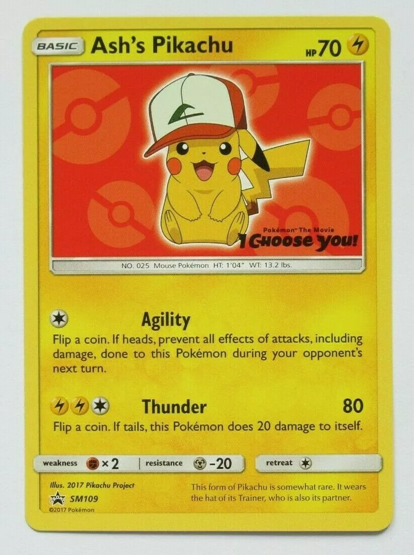 ashs pikachu card