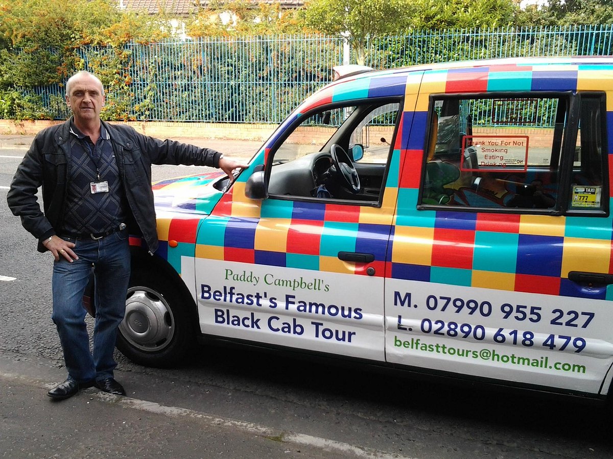 black cab tours belfast paddy