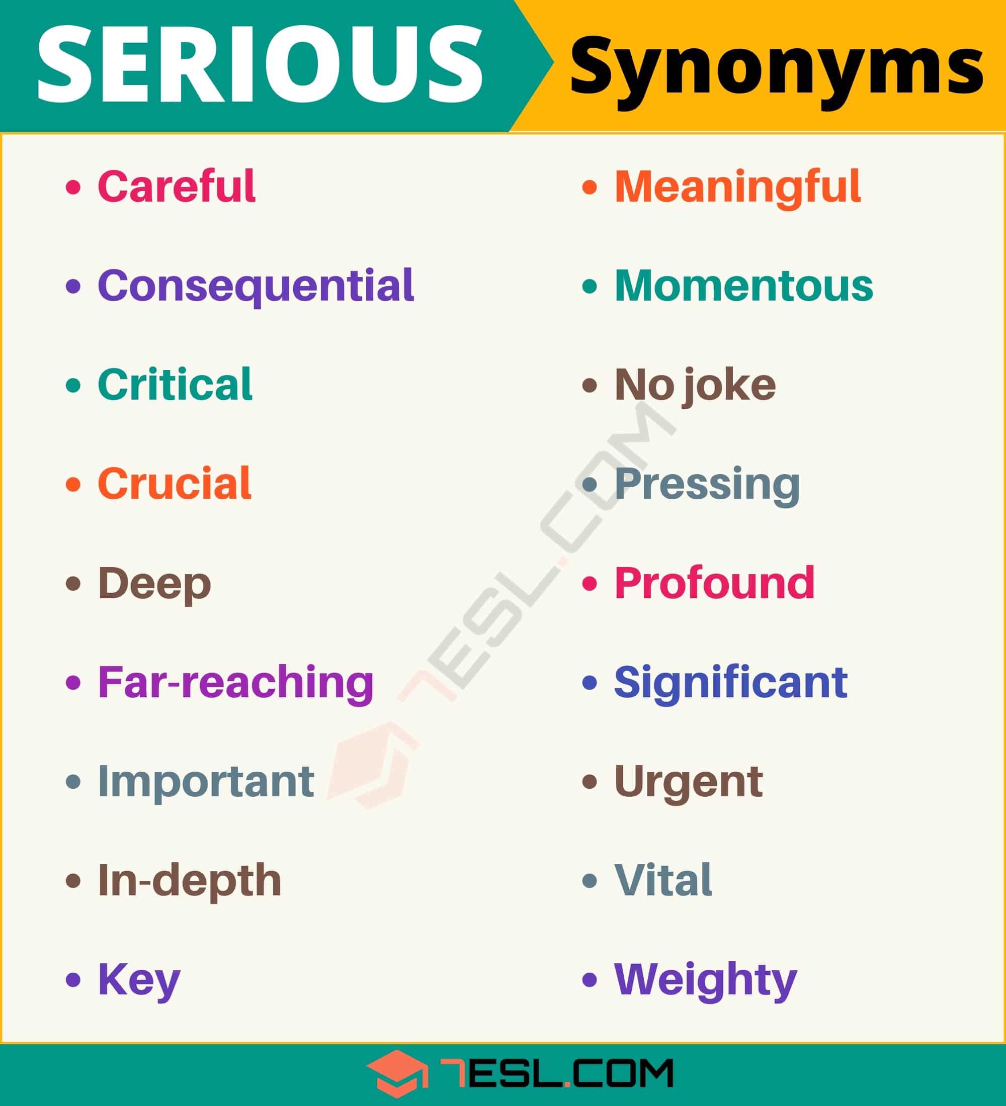 very serious synonym