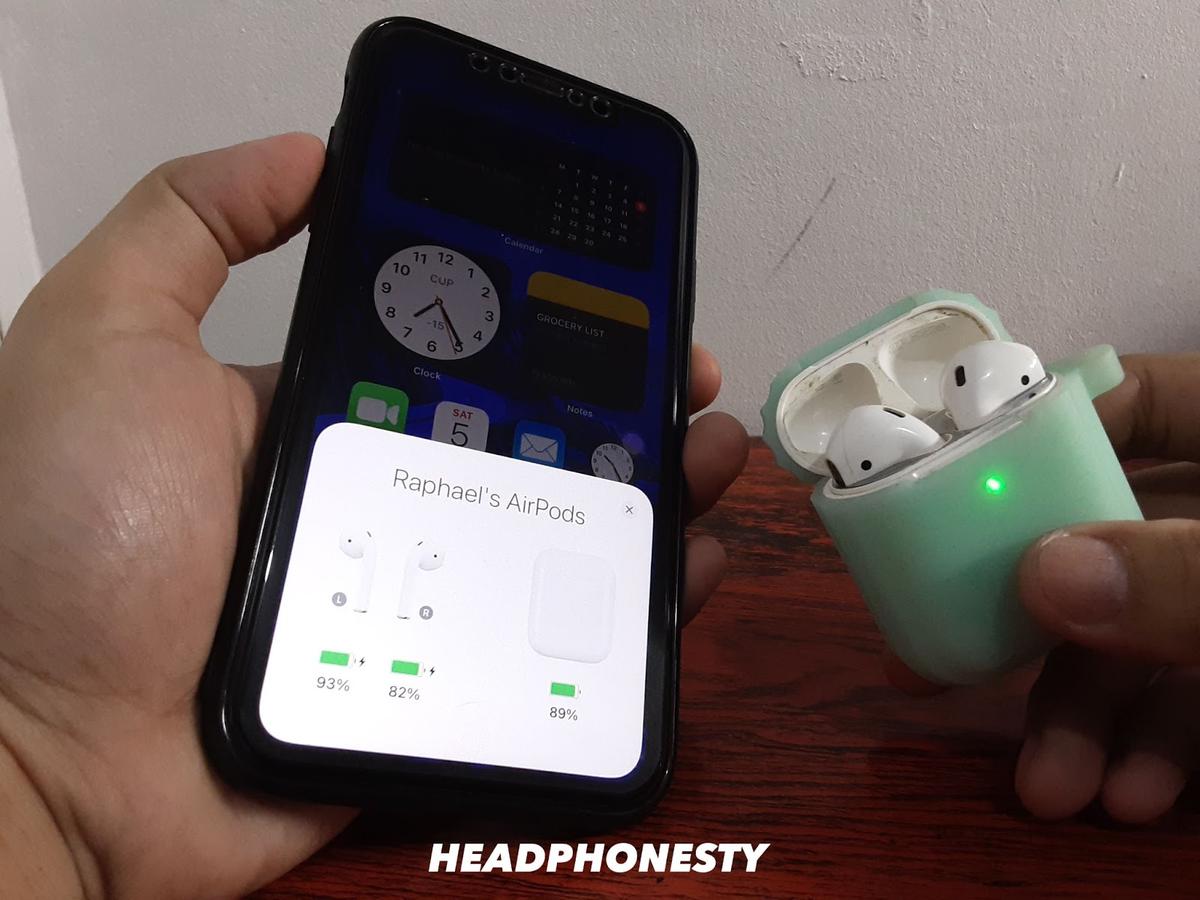 one airpod not charged