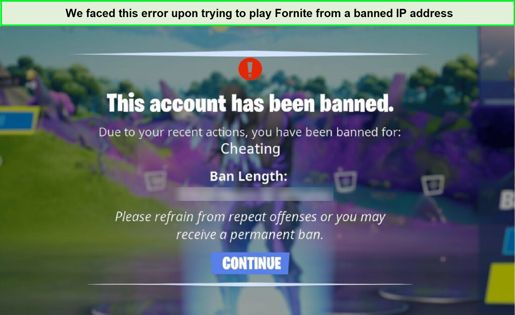 ip banned fortnite