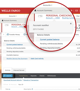 routing number for wells fargo checking