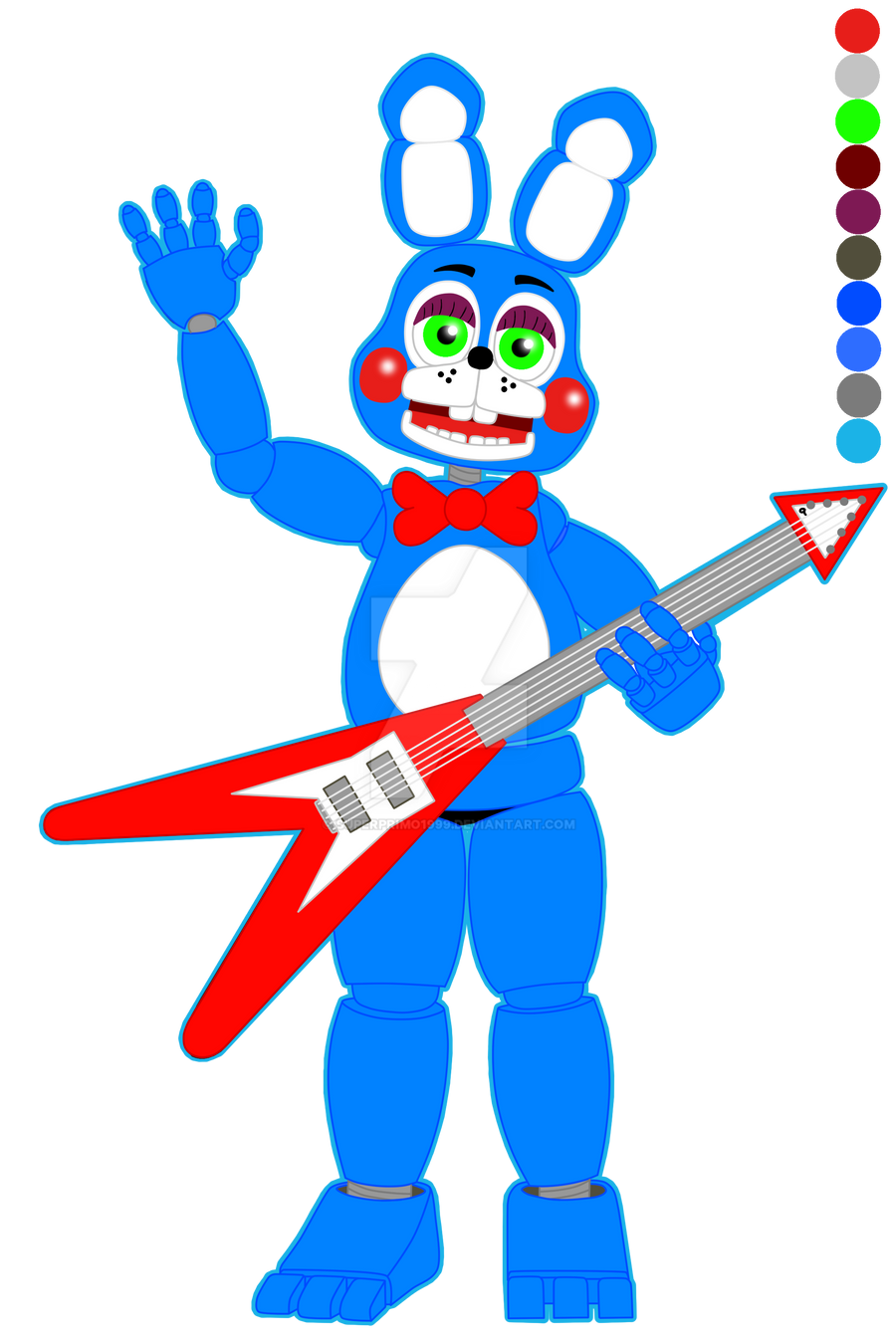 fnaf toy bonnie dibujo