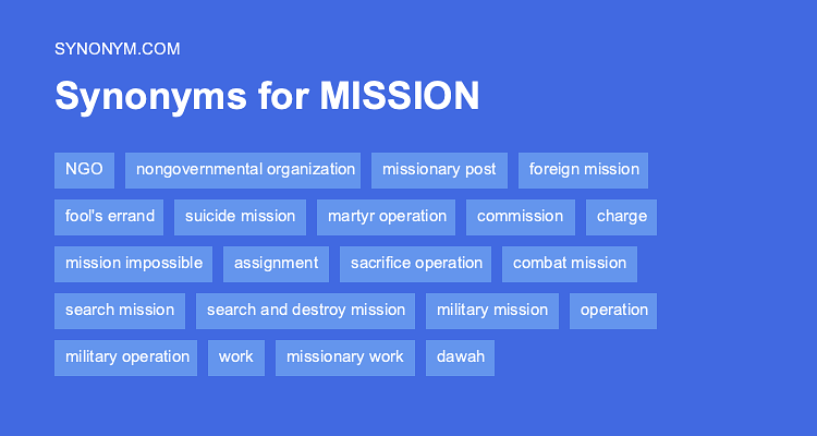 synonym for mission