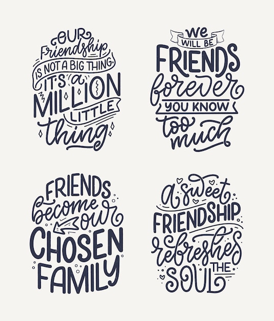 unique friendship quotes calligraphy