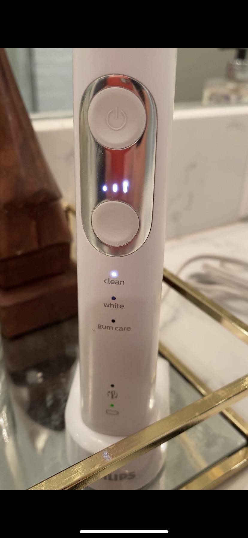 philips sonicare indicator light