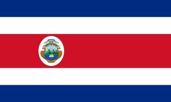 costa rica flag vector