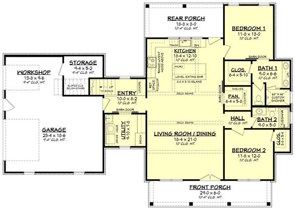 2 bedroom 2 story house plans